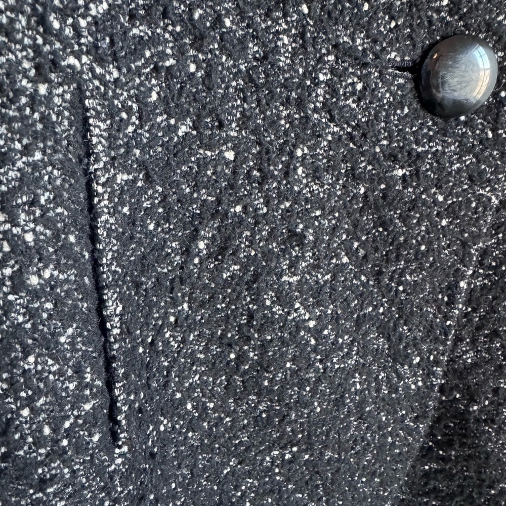 Talbots Black Tweed Women's Coat - Picture 5 of 7